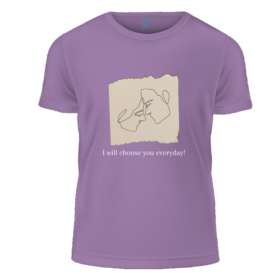 I Will Choose You Everyday, Set of 2 PCS - Couple Tshirt for Couples