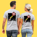 Rock With You Matching Couple T-Shirts, Guitar Design,Short Sleeve, Set of 2 PCS