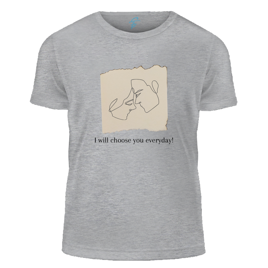 I Will Choose You Everyday, Set of 2 PCS - Couple Tshirt for Couples