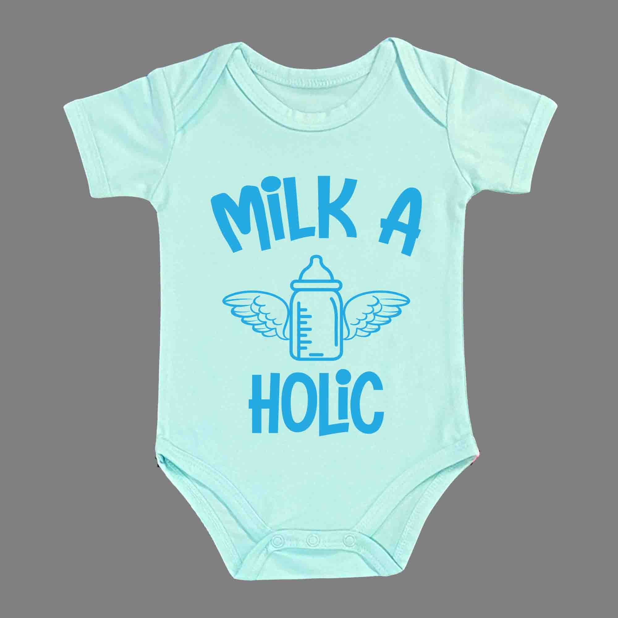 MILK A HOLIC BABY ROMPER - Infant Tees