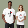 First Valentine's Day Gift for Couples | Our 1st Valentine's Day Matching Shirts | Personalized Feel Romantic Gift for Husband Wife, Boyfriend Girlfriend |