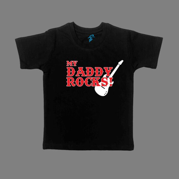 ROCKSTAR DAD WITH DAUGHTER TSHIRT AND ROMPER - Dad & Me